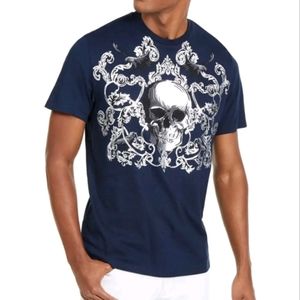 Inc. Skull scroll design shirt